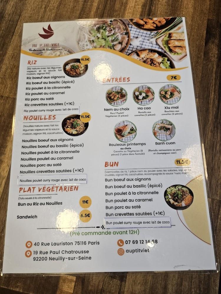 Au P’tit Viet - Menu Image 4